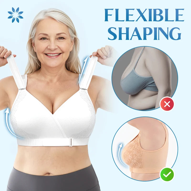 Pack of 3 Front-Wrap & Straps Adaptive Comfort Bra