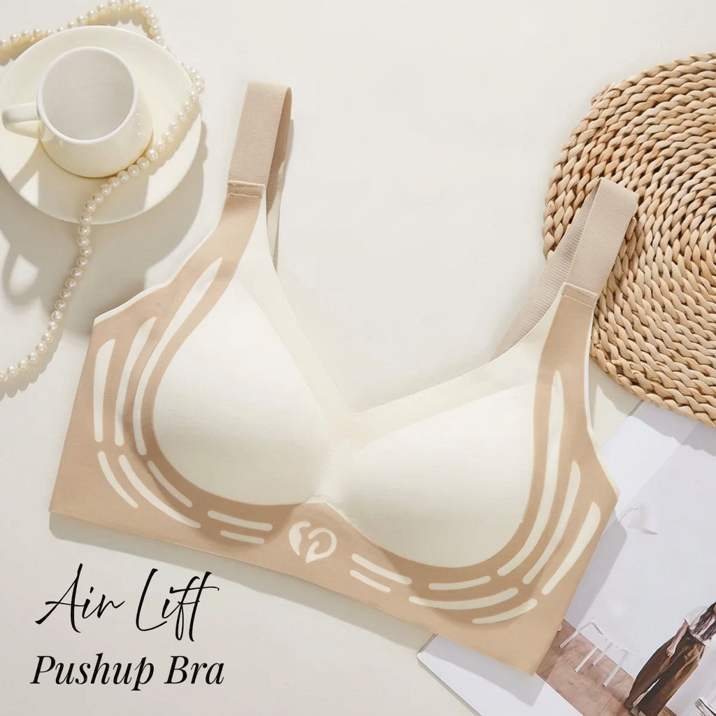 No Rash Seamless Breathable Wireless Push-up Uplift Sports Bra ( PACK OF 3 )