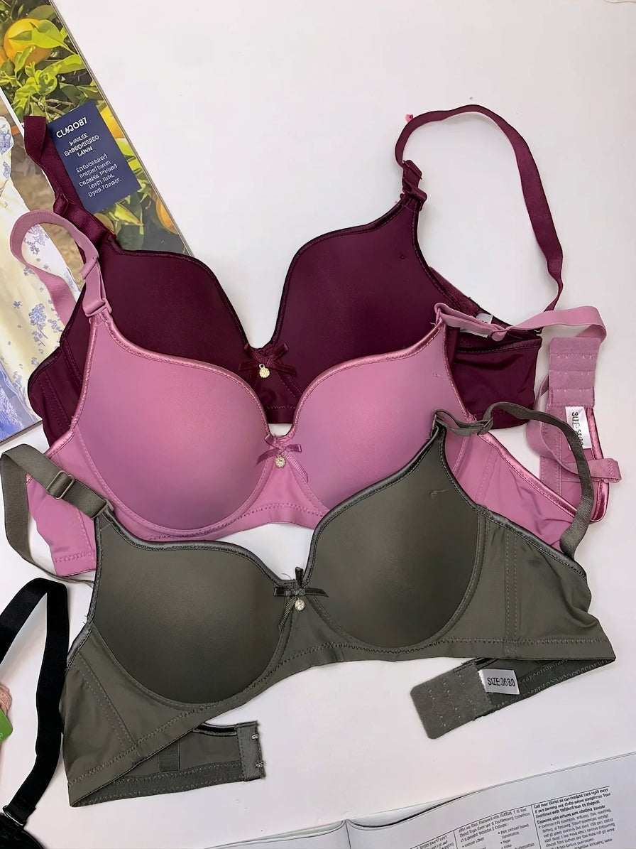 Demi Cup Daily-wear Push-up Bra ( PACK OF 3 )