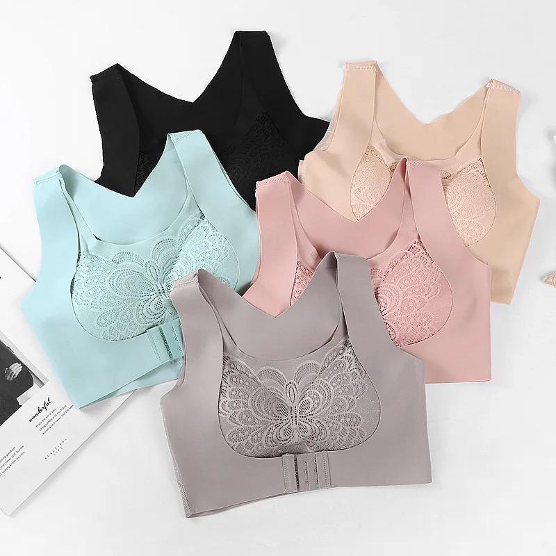 (32-46) Women Seamless Cross Posture Correction Back Straighter Bra [055]